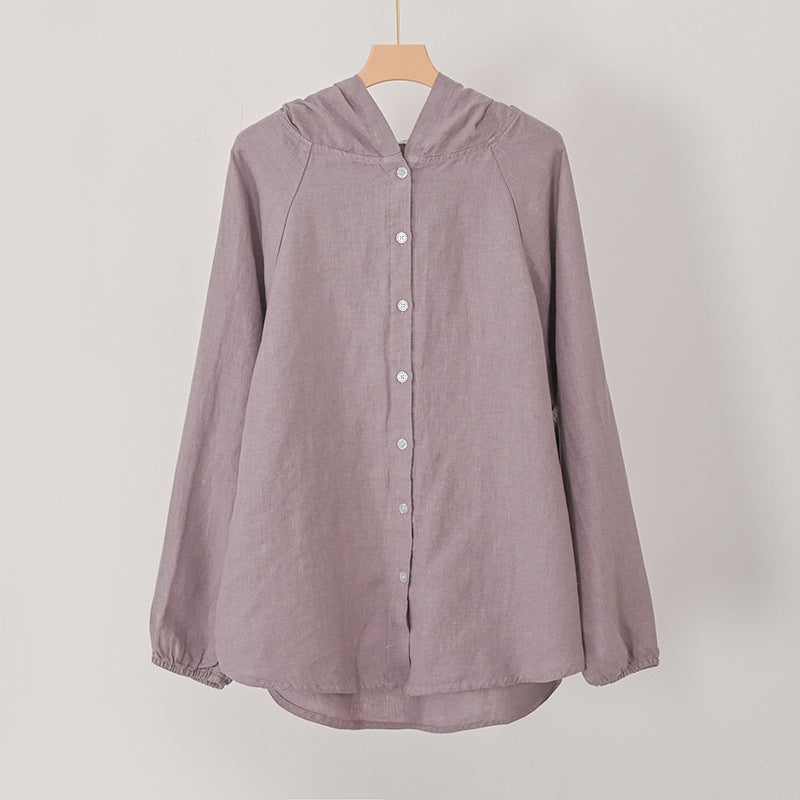 Pure Hemp Lightweight Hooded Jacket