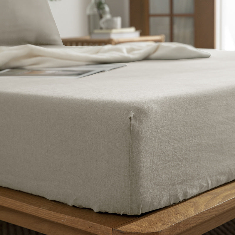 Stone-Washed 100%Hemp Dew-Retting Fitted Sheet