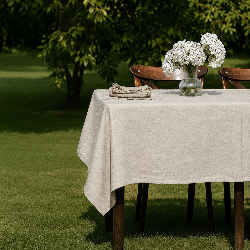 Washed Pure Linen Tablecloth